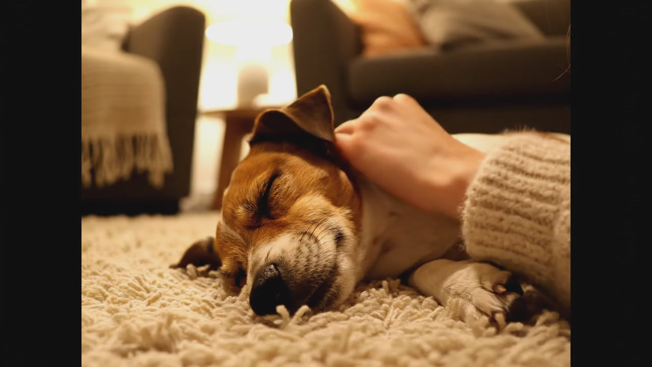 Chien apaisé et en pleine forme
