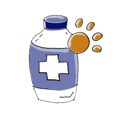 Illustration d’un flacon de compléments